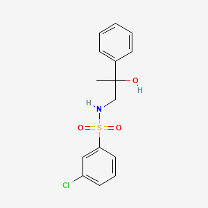 molecular formula C15H16ClNO3S B2886852 3-氯-N-(2-羟基-2-苯基丙基)苯磺酰胺 CAS No. 1351594-70-1