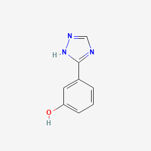 molecular formula C8H7N3O B2886880 3-(4H-1,2,4-三唑-3-基)苯酚 CAS No. 1333823-62-3