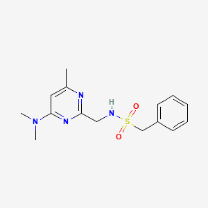 N-((4-(dimethylamino)-6-methylpyrimidin-2-yl)methyl)-1-phenylmethanesulfonamide