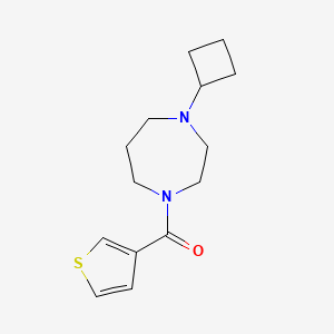 (4-Cyclobutyl-1,4-diazepan-1-yl)(thiophen-3-yl)methanone