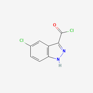 molecular formula C8H4Cl2N2O B2886896 5-Chloro-1H-indazole-3-carbonyl chloride CAS No. 1260839-29-9