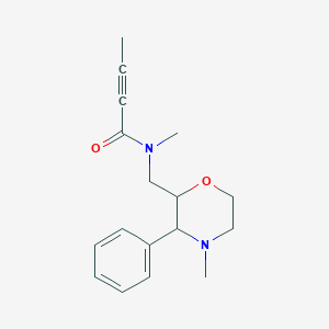 N-Methyl-N-[(4-methyl-3-phenylmorpholin-2-yl)methyl]but-2-ynamide