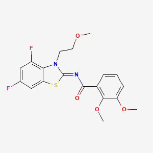 (E)-N-(4,6-difluoro-3-(2-methoxyethyl)benzo[d]thiazol-2(3H)-ylidene)-2,3-dimethoxybenzamide
