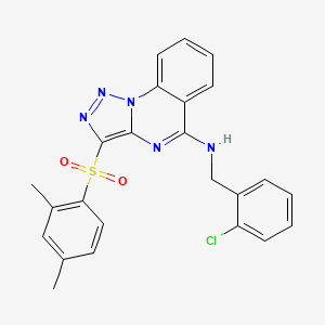 N-(2-chlorobenzyl)-3-[(2,4-dimethylphenyl)sulfonyl][1,2,3]triazolo[1,5-a]quinazolin-5-amine