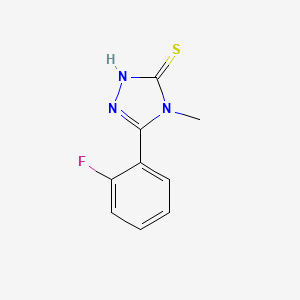 molecular formula C9H8FN3S B2886917 5-(2-fluorophenyl)-4-methyl-4H-1,2,4-triazole-3-thiol CAS No. 114058-90-1