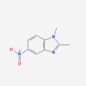 molecular formula C9H9N3O2 B2886925 1,2-dimethyl-5-nitro-1H-benzimidazole CAS No. 49819-79-6