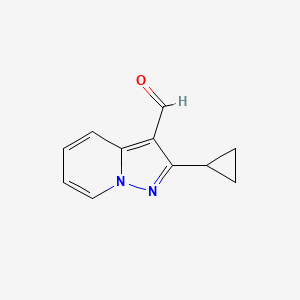 2-Cyclopropylpyrazolo[1,5-a]pyridine-3-carbaldehyde