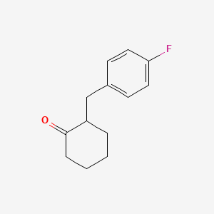 molecular formula C13H15FO B2886940 2-(4-Fluorobenzyl)cyclohexanone CAS No. 162511-02-6