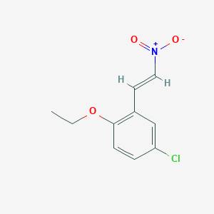 molecular formula C10H10ClNO3 B2886943 4-chloro-1-ethoxy-2-[(E)-2-nitroethenyl]benzene CAS No. 662161-05-9