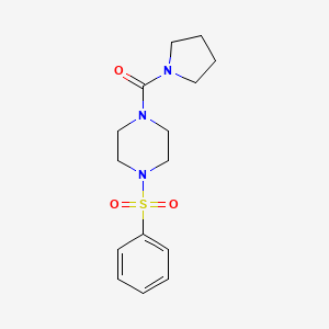 (4-(Phenylsulfonyl)piperazin-1-yl)(pyrrolidin-1-yl)methanone