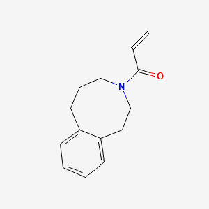molecular formula C14H17NO B2886954 1-(2,4,5,6-Tetrahydro-1H-3-benzazocin-3-yl)prop-2-en-1-one CAS No. 2196015-45-7