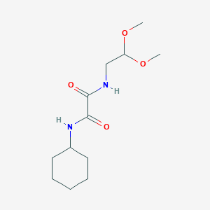 molecular formula C12H22N2O4 B2886956 N'-Cyclohexyl-N-(2,2-dimethoxyethyl)oxamide CAS No. 920204-41-7