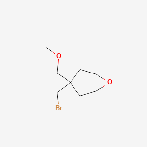 molecular formula C8H13BrO2 B2886959 3-(溴甲基)-3-(甲氧基甲基)-6-氧代双环[3.1.0]己烷 CAS No. 2243515-85-5