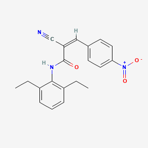 (Z)-2-Cyano-N-(2,6-diethylphenyl)-3-(4-nitrophenyl)prop-2-enamide