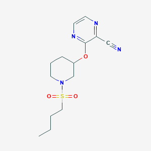 3-((1-(Butylsulfonyl)piperidin-3-yl)oxy)pyrazine-2-carbonitrile