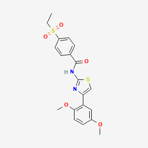 N-(4-(2,5-dimethoxyphenyl)thiazol-2-yl)-4-(ethylsulfonyl)benzamide