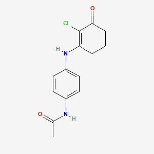 N-(4-((2-Chloro-3-oxocyclohex-1-enyl)amino)phenyl)ethanamide