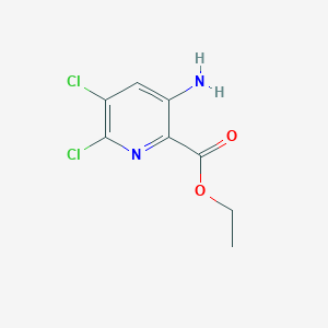 molecular formula C8H8Cl2N2O2 B2886979 Ethyl 3-amino-5,6-dichloropyridine-2-carboxylate CAS No. 2248406-84-8