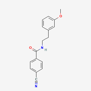 4-cyano-N-[2-(3-methoxyphenyl)ethyl]benzamide