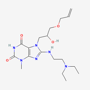 7-(3-(allyloxy)-2-hydroxypropyl)-8-((2-(diethylamino)ethyl)amino)-3-methyl-1H-purine-2,6(3H,7H)-dione