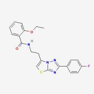 2-ethoxy-N-(2-(2-(4-fluorophenyl)thiazolo[3,2-b][1,2,4]triazol-6-yl)ethyl)benzamide