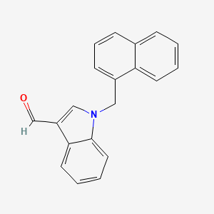 molecular formula C20H15NO B2886996 1-(萘-1-基甲基)-1H-吲哚-3-甲醛 CAS No. 151409-77-7