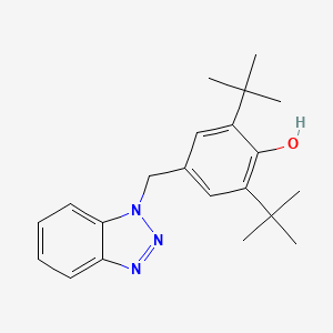molecular formula C21H27N3O B2887012 4-苯并三唑-1-基甲基-2,6-二叔丁基-苯酚 CAS No. 132980-39-3