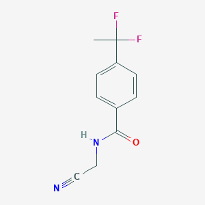 molecular formula C11H10F2N2O B2887049 N-(cyanomethyl)-4-(1,1-difluoroethyl)benzamide CAS No. 2093860-02-5