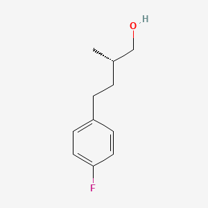 (2S)-4-(4-Fluorophenyl)-2-methylbutan-1-ol