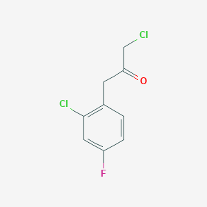 molecular formula C9H7Cl2FO B2887060 1-氯-3-(2-氯-4-氟苯基)丙烷-2-酮 CAS No. 128426-46-0