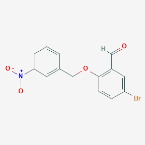 5-Bromo-2-[(3-nitrobenzyl)oxy]benzaldehyde