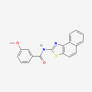 molecular formula C19H14N2O2S B2887081 3-methoxy-N-(naphtho[1,2-d]thiazol-2-yl)benzamide CAS No. 325988-66-7