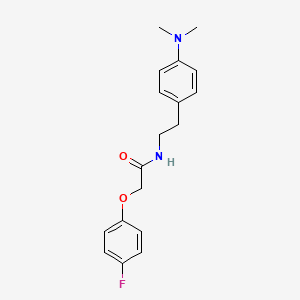 molecular formula C18H21FN2O2 B2887085 N-(4-(dimethylamino)phenethyl)-2-(4-fluorophenoxy)acetamide CAS No. 952992-69-7