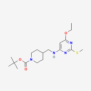 tert-Butyl 4-(((6-ethoxy-2-(methylthio)pyrimidin-4-yl)amino)methyl)piperidine-1-carboxylate