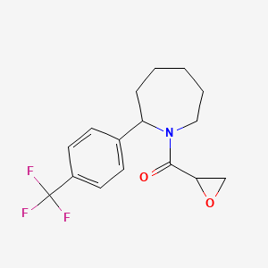 Oxiran-2-yl-[2-[4-(trifluoromethyl)phenyl]azepan-1-yl]methanone