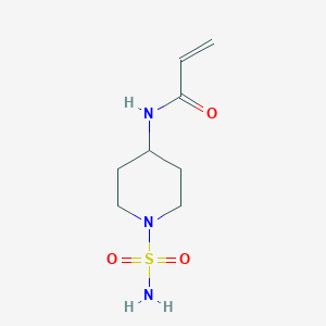 molecular formula C8H15N3O3S B2887116 N-(1-Sulfamoylpiperidin-4-yl)prop-2-enamide CAS No. 2107775-30-2