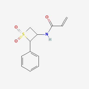 N-(1,1-Dioxo-2-phenylthietan-3-yl)prop-2-enamide