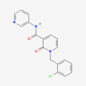 1-(2-chlorobenzyl)-2-oxo-N-(pyridin-3-yl)-1,2-dihydropyridine-3-carboxamide