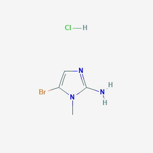 molecular formula C4H7BrClN3 B2887177 5-Bromo-1-methyl-1H-imidazol-2-amine hcl CAS No. 1822966-76-6