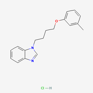 1-(4-(m-tolyloxy)butyl)-1H-benzo[d]imidazole hydrochloride