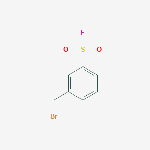 molecular formula C7H6BrFO2S B2887180 3-(bromomethyl)-Benzenesulfonyl fluoride CAS No. 79686-36-5