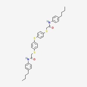 2-({4-[(4-{[2-(4-butylanilino)-2-oxoethyl]sulfanyl}phenyl)sulfanyl]phenyl}sulfanyl)-N-(4-butylphenyl)acetamide