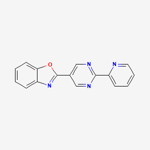 2-[2-(2-Pyridinyl)-5-pyrimidinyl]-1,3-benzoxazole