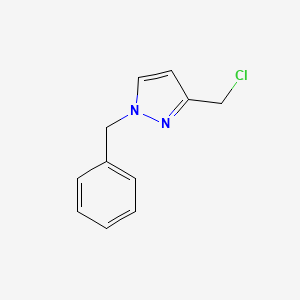 molecular formula C11H11ClN2 B2887184 1-苄基-3-(氯甲基)吡唑 CAS No. 211946-09-7