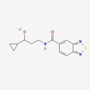 N-(3-cyclopropyl-3-hydroxypropyl)benzo[c][1,2,5]thiadiazole-5-carboxamide