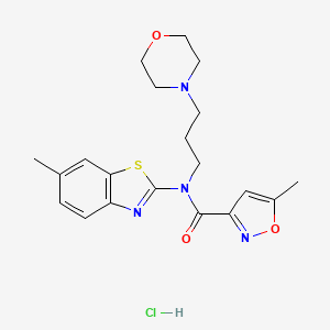5-methyl-N-(6-methylbenzo[d]thiazol-2-yl)-N-(3-morpholinopropyl)isoxazole-3-carboxamide hydrochloride