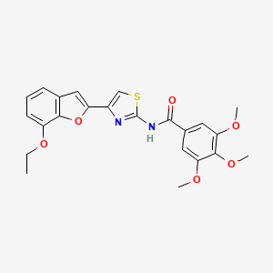 N-(4-(7-ethoxybenzofuran-2-yl)thiazol-2-yl)-3,4,5-trimethoxybenzamide