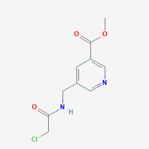 molecular formula C10H11ClN2O3 B2887214 Methyl 5-[[(2-chloroacetyl)amino]methyl]pyridine-3-carboxylate CAS No. 2411289-30-8