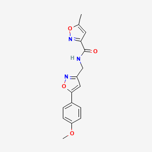 N-((5-(4-methoxyphenyl)isoxazol-3-yl)methyl)-5-methylisoxazole-3-carboxamide