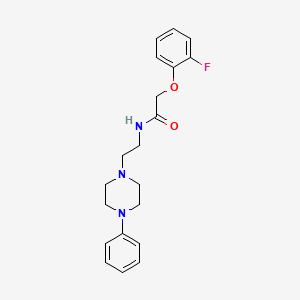 2-(2-fluorophenoxy)-N-(2-(4-phenylpiperazin-1-yl)ethyl)acetamide